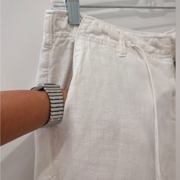 Benson White 100% Linen Relaxed Fit Drawstring Pants
- Size Small - Picture 6 of 14